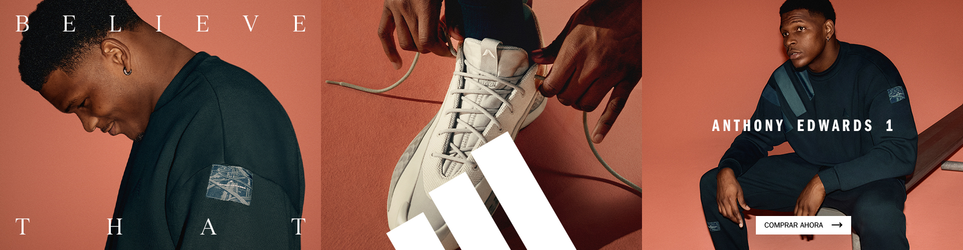 Zapatillas Adidas Anthony Edwards 1 'Silver Wolf' disponibles en Basket Capital
